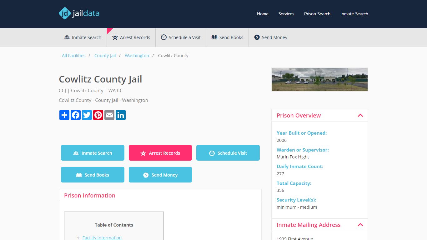 Cowlitz County Jail: Jail Roster, Commissary, Visitation, Bail (2021 ...